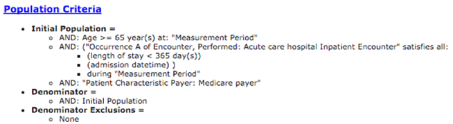 Hybrid Measure Population Criteria