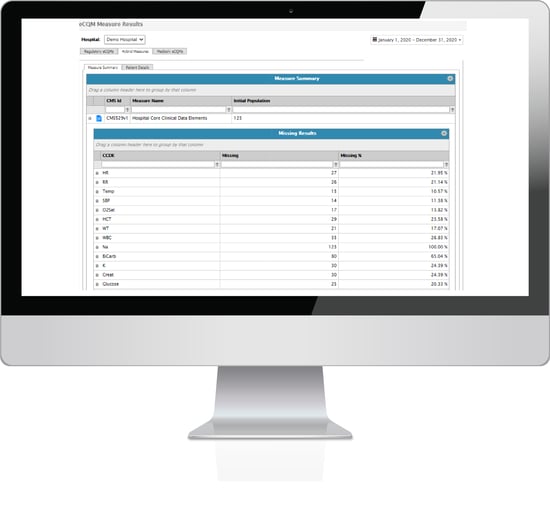 Monitoring and improving eCQM results