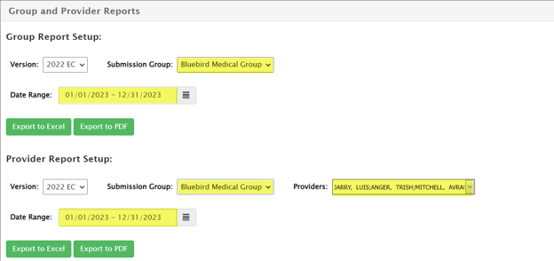 Group and Provider Reports-2
