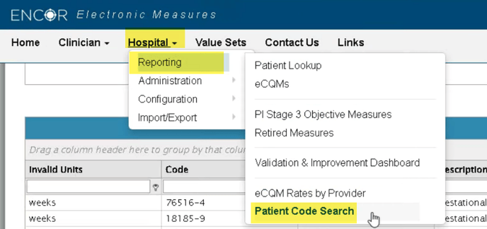 Patientcodesearch