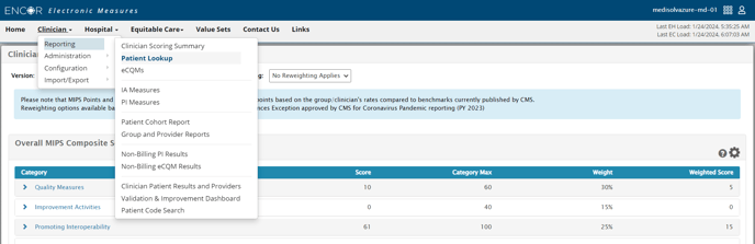 Reporting - Patient Lookup