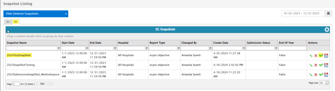 SnapShot - Listing