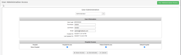 User Administration Access - 2