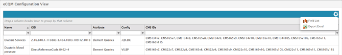 eCQM Configuration View - Download